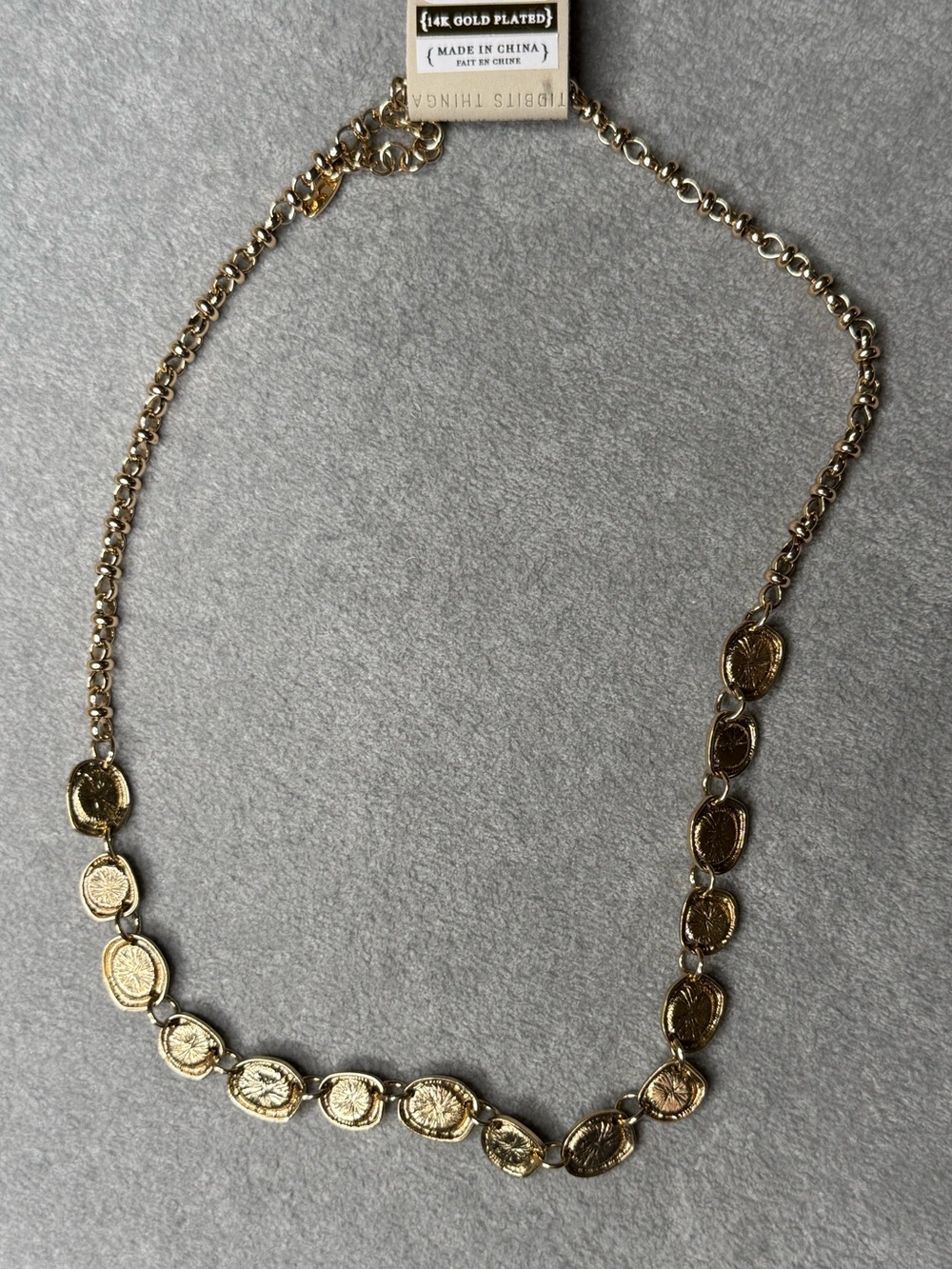 NWT Anthropologie Statement Stone Necklace, Turquoise - Picture 4 of 4